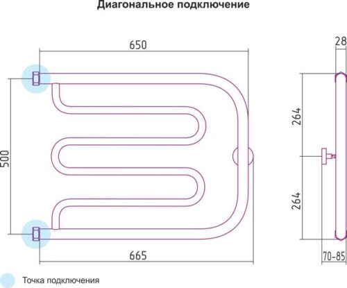 Полотенцесушитель Сунержа Лира 00-0011-5065