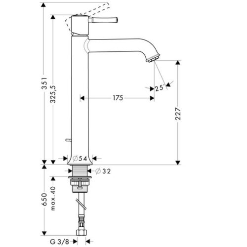 Смеситель Hansgrohe Talis Classic для раковины 14116000