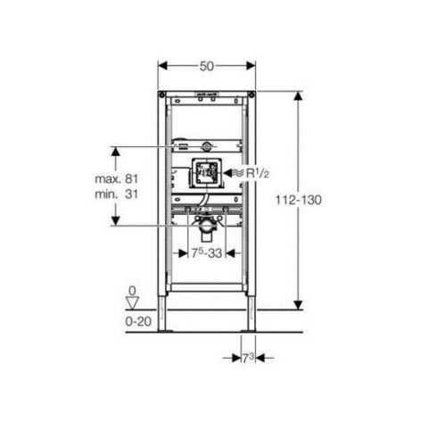 Инсталляция для писсуара Geberit Duofix 111.689.00.1