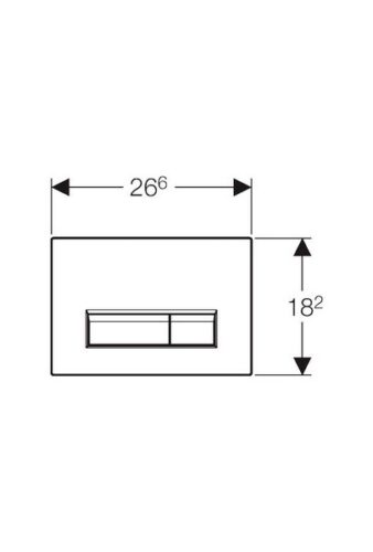 Клавиша Geberit Sigma 40 115.600.КR.1