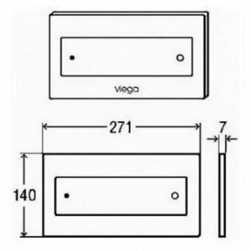 Клавиша Viega Visign for Style 12 бронза 597313