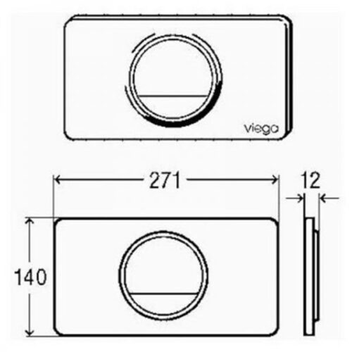 Клавиша Visign for Style 13 хром глянец 654504