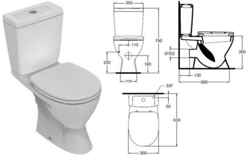 Унитаз-компакт Ideal Standard Eurovit+ V337101