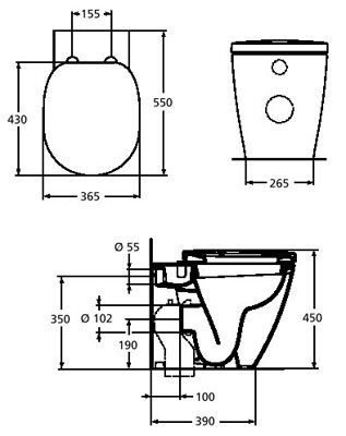 Унитаз Ideal Standard Connect E803401