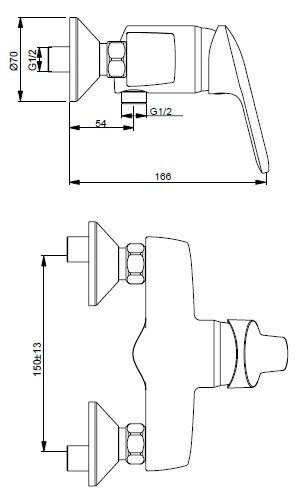 Смеситель для душа Ideal Standard Playa B 9294 AA