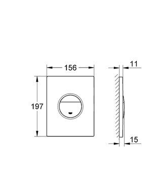 Клавиша Grohe Nova Cosmopolitan 38765P00