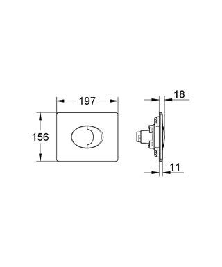 Клавиша Grohe Skate Air 38506SHO