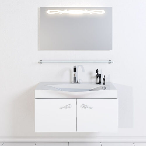 Мебель для ванной Aqwella Рома 100 (белый)