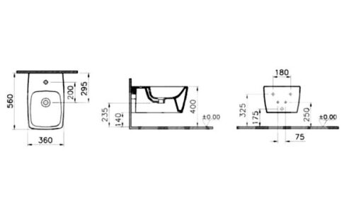 Биде Vitra Metropole 5675B003-0288