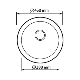 Кухонная мойка из нержавеющей стали Seaman SMR-450A Gold matt (PVD)