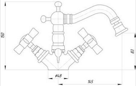 Смеситель для биде Migliore Princeton ML.PRN-844