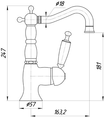 Смеситель для раковины Migliore Oxford ML.OXF-6313