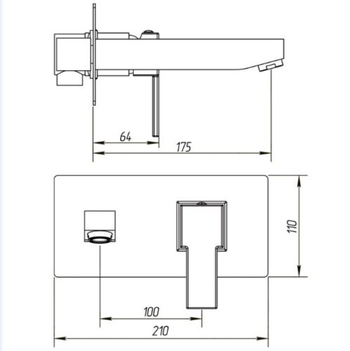 Смеситель для ванной Migliore Kvant ML.KVT-2745