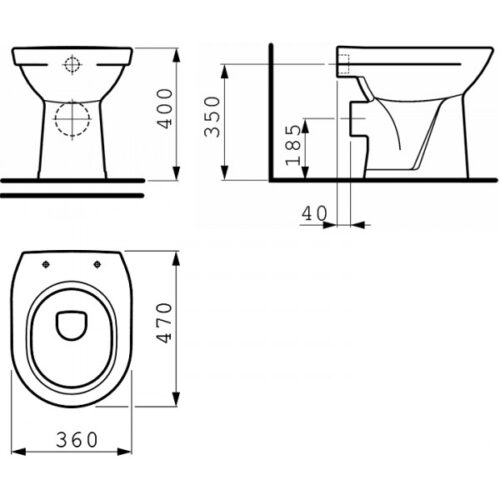 Унитаз Laufen Pro 8.2195.6.000.000.1