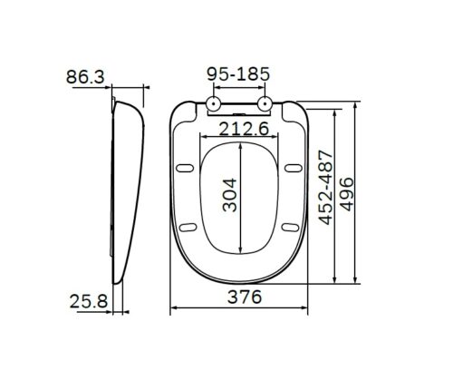 C307851WH Sensation сиденье для унитаза микролифт