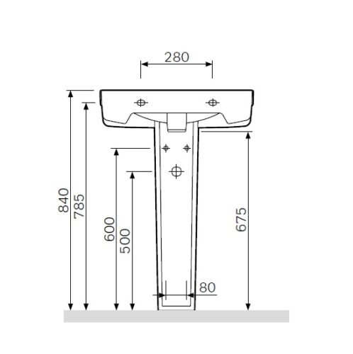 C534910WH Bliss L Пьедестал