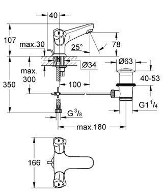 Смеситель Grohe Costa L для раковины 21390001