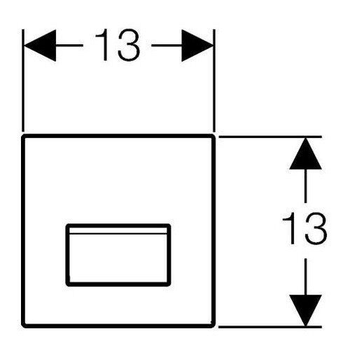 Клавиша Geberit Sigma 50 116.016.SE.5