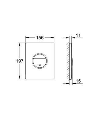 Клавиша Grohe Nova Cosmopolitan 38 869 XG0