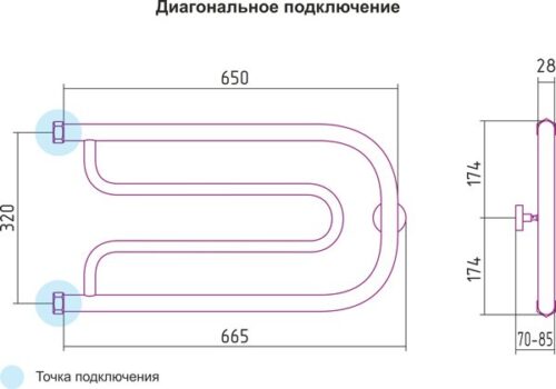 Полотенцесушитель Сунержа Гусли 00-0009-3265