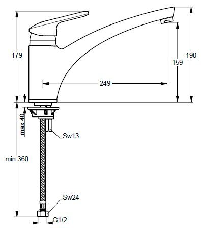 Смеситель для мойки Ideal Standard Playa B9292AA