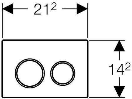 Клавиша Geberit Карра 115.240.KK.1