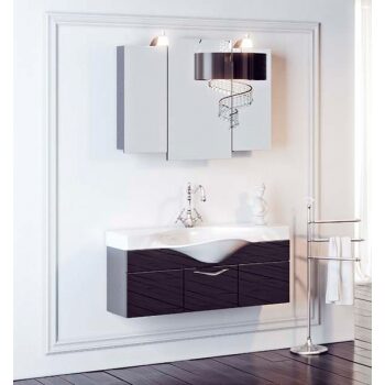 Мебель для ванной Aqwella Бродвей 110 (черный) (дверцы)