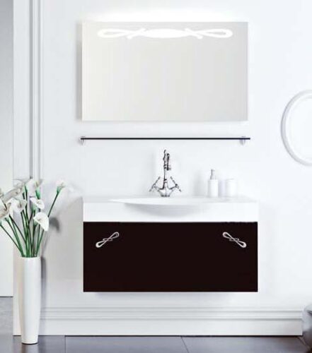 Мебель для ванной Aqwella Палермо 100 (черный)