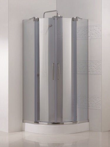 Душевой уголок Cezares Lux R-2-90-CP-Cr 900х900х1950, прозрачное стекло, профиль хром