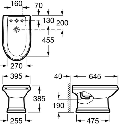 Биде Roca America 357490