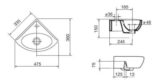 Умывальник Ideal Standard Ecco W420201