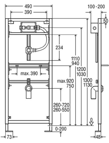 Инсталляция для писсуара Viega Eco Plus 461 843