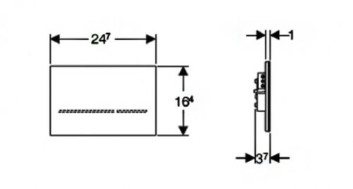 Клавиша Geberit Sigma 80 116.090.SG.1