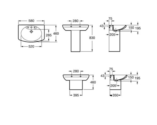 Раковина Roca Dama Senso 32751200