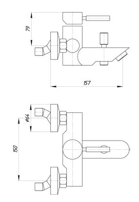 Смеситель для ванной Migliore Fortis ML.FRT-5202