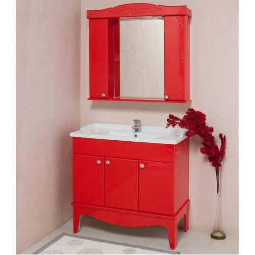 Мебель для ванной Onika Сен Мари 90 красный (комплект)