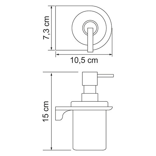Дозатор жидкого мыла WasserKRAFT Kammel K-8399
