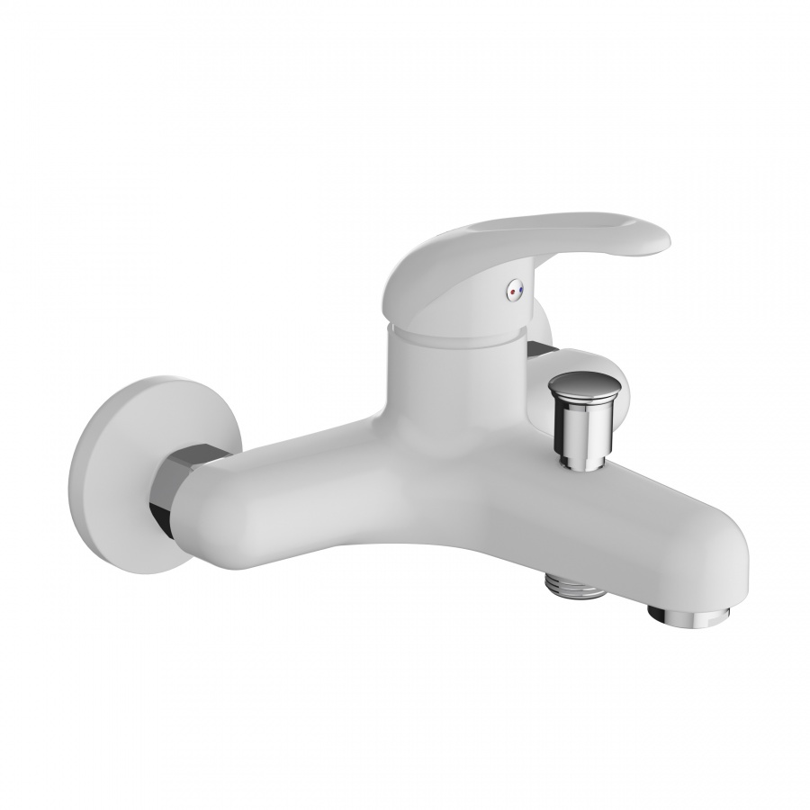 D8010000WH Comfort смеситель для ванны, материал полимер, цвет белый