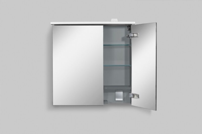 M70AMCL0601WG SPIRIT 2.0, Зеркальный шкаф с LED-подсветкой, левый, 60 см, цвет: белый, глянец