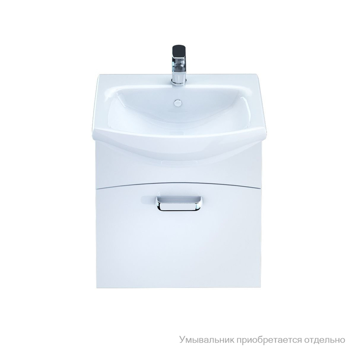 Тумба для ванной комнаты, подвесная, белая, 50 см, Niagara, Milardo, NIA50W0M95. Подходит умывальник 0035000M28