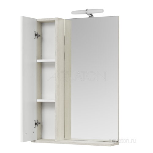 Зеркальный шкаф Aquaton Бекка PRO 60 белый