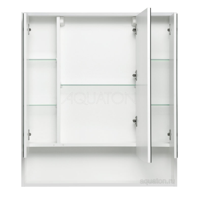 Зеркальный шкаф Aquaton Инфинити 76 белый 1A192102IF010