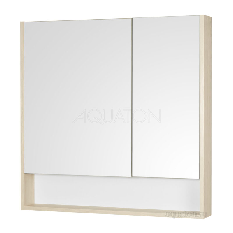 Зеркальный шкаф Aquaton Сканди 90 белый