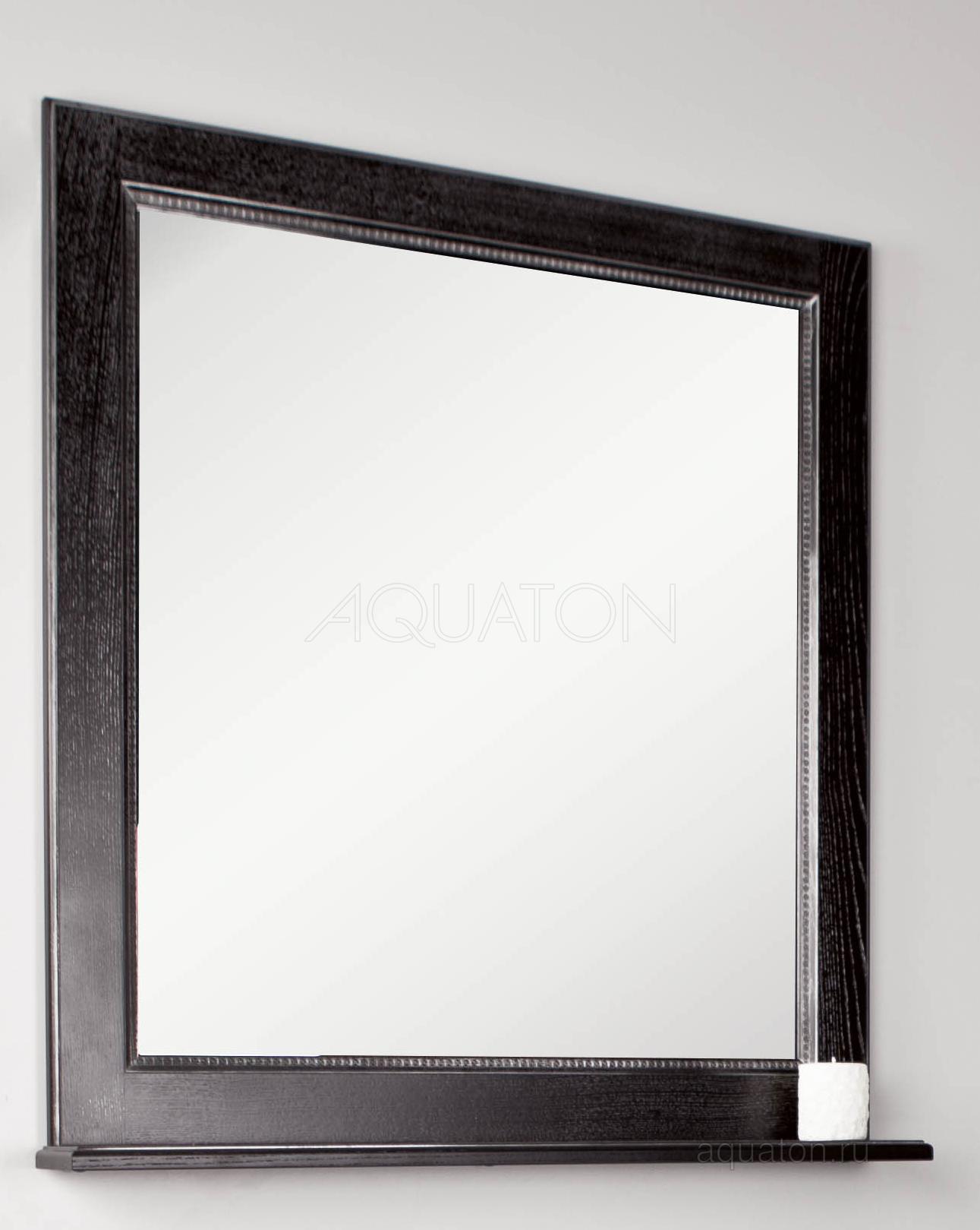 Зеркало Aquaton Жерона 85 черное серебро 1A158702GEM50