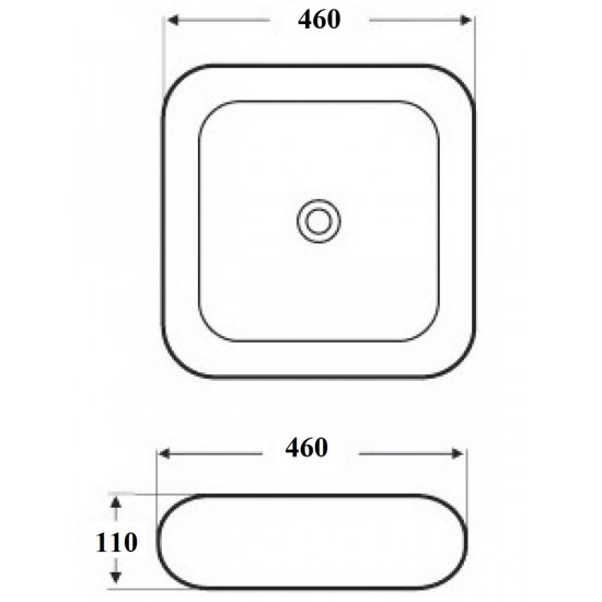 Раковина Melana White 800-7907 (3061)