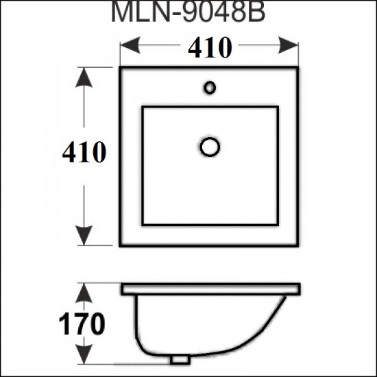 Раковина Melana 5P 800-9048B (6037)