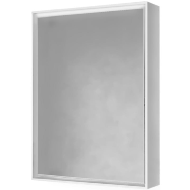 Зеркало-шкаф Frame 60 Белый с подсветкой, розеткой Fra.03.60/W