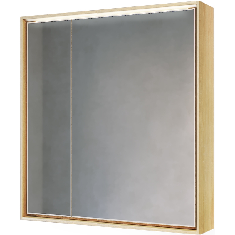 Зеркало-шкаф Frame 75 Дуб сонома с подсветкой, розеткой Fra.03.75/DS